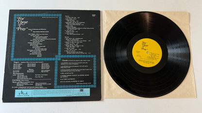 Sister Roberta McGrath, R.S.M. For These I Pray Used Vinyl LP VG\G+