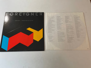 Foreigner Agent Provocateur Used Vinyl LP VG+\VG+
