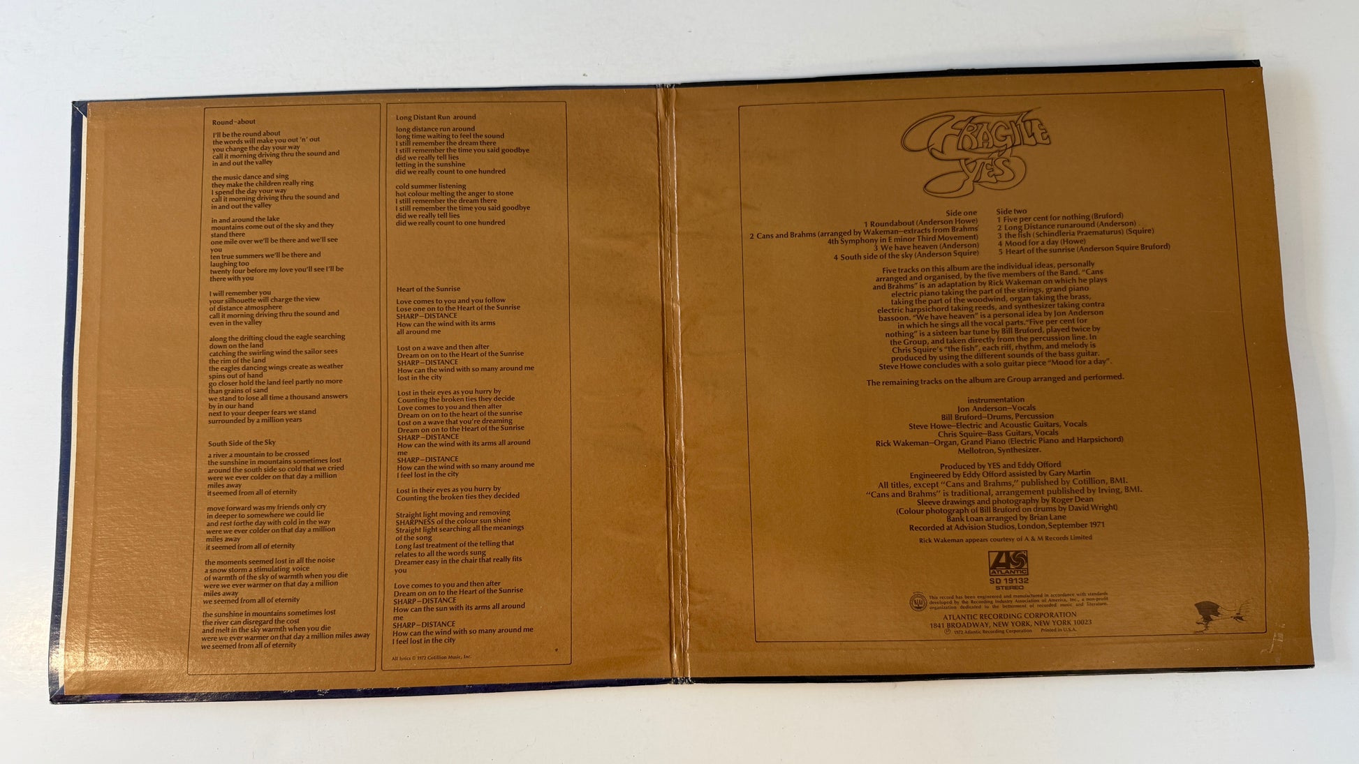 Yes Fragile Used Vinyl LP VG+\VG