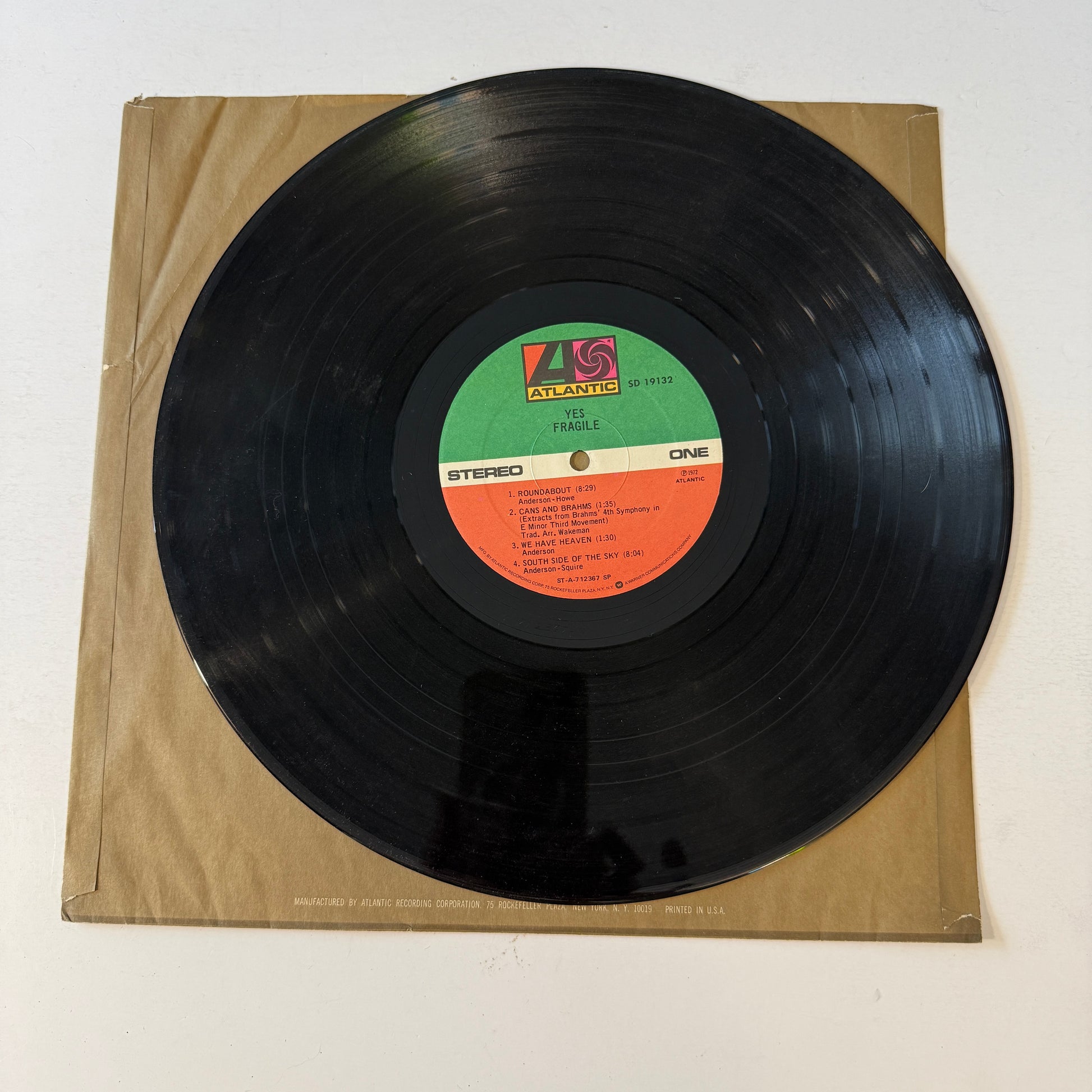 Yes Fragile Used Vinyl LP VG+\VG