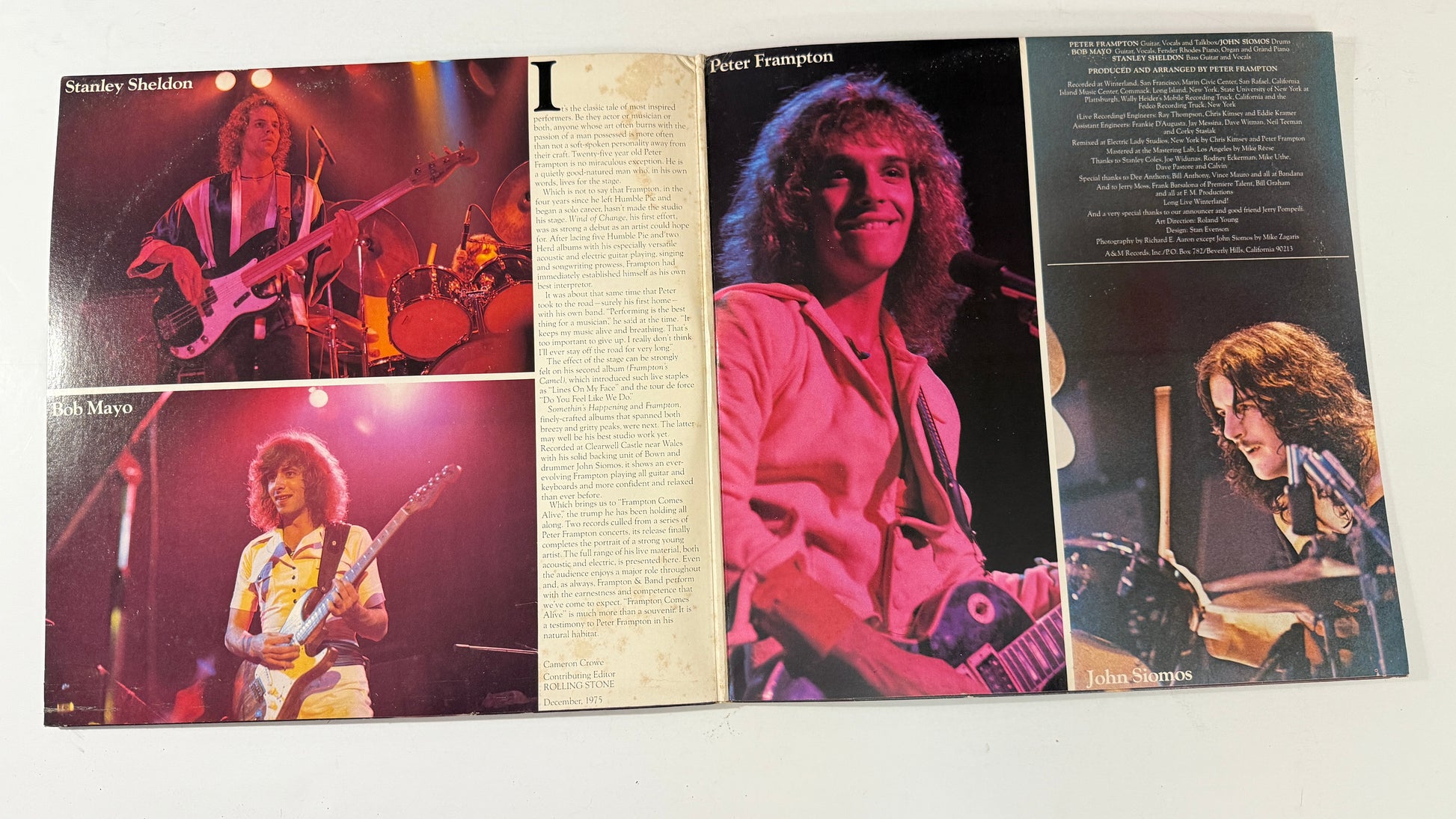 Peter Frampton Frampton Comes Alive! Used Vinyl 2LP VG+\VG