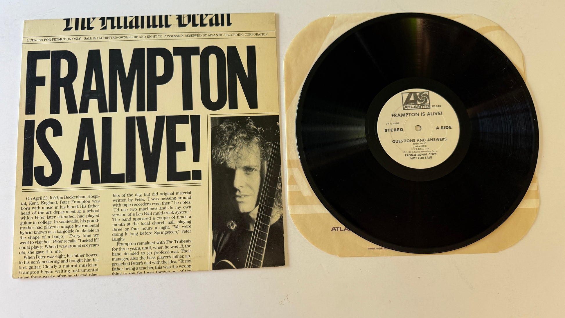Peter Frampton Frampton Is Alive Used Vinyl LP VG+\VG+