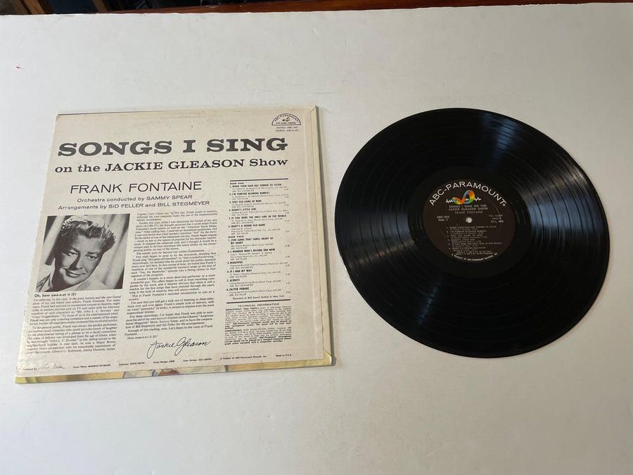 Frank Fontaine Songs I Sing On The Jackie Gleason Show Used Vinyl LP VG+\VG+