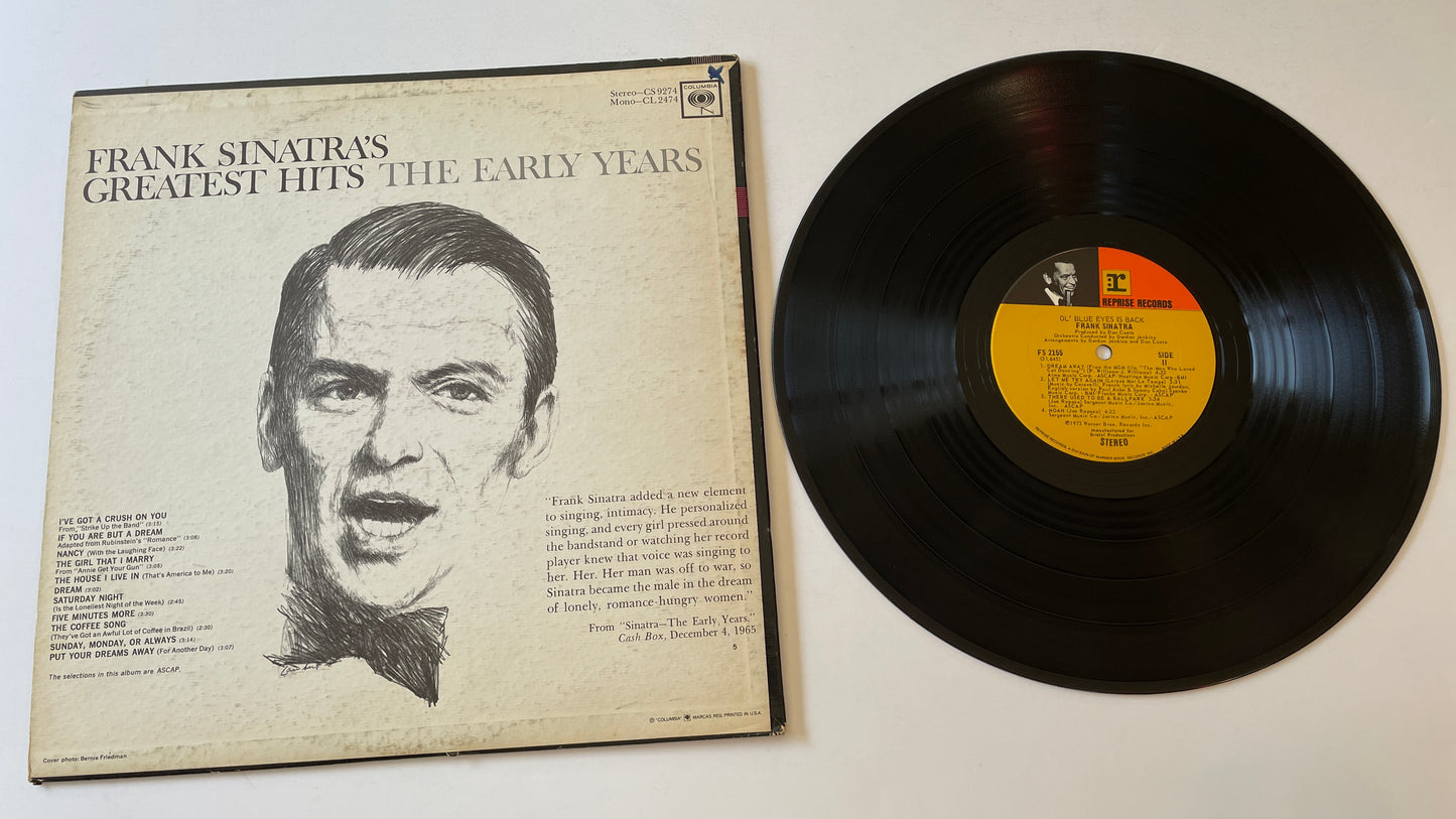 Frank Sinatra Frank Sinatra's Greatest Hits The Early Years Used Vinyl LP VG+\VG