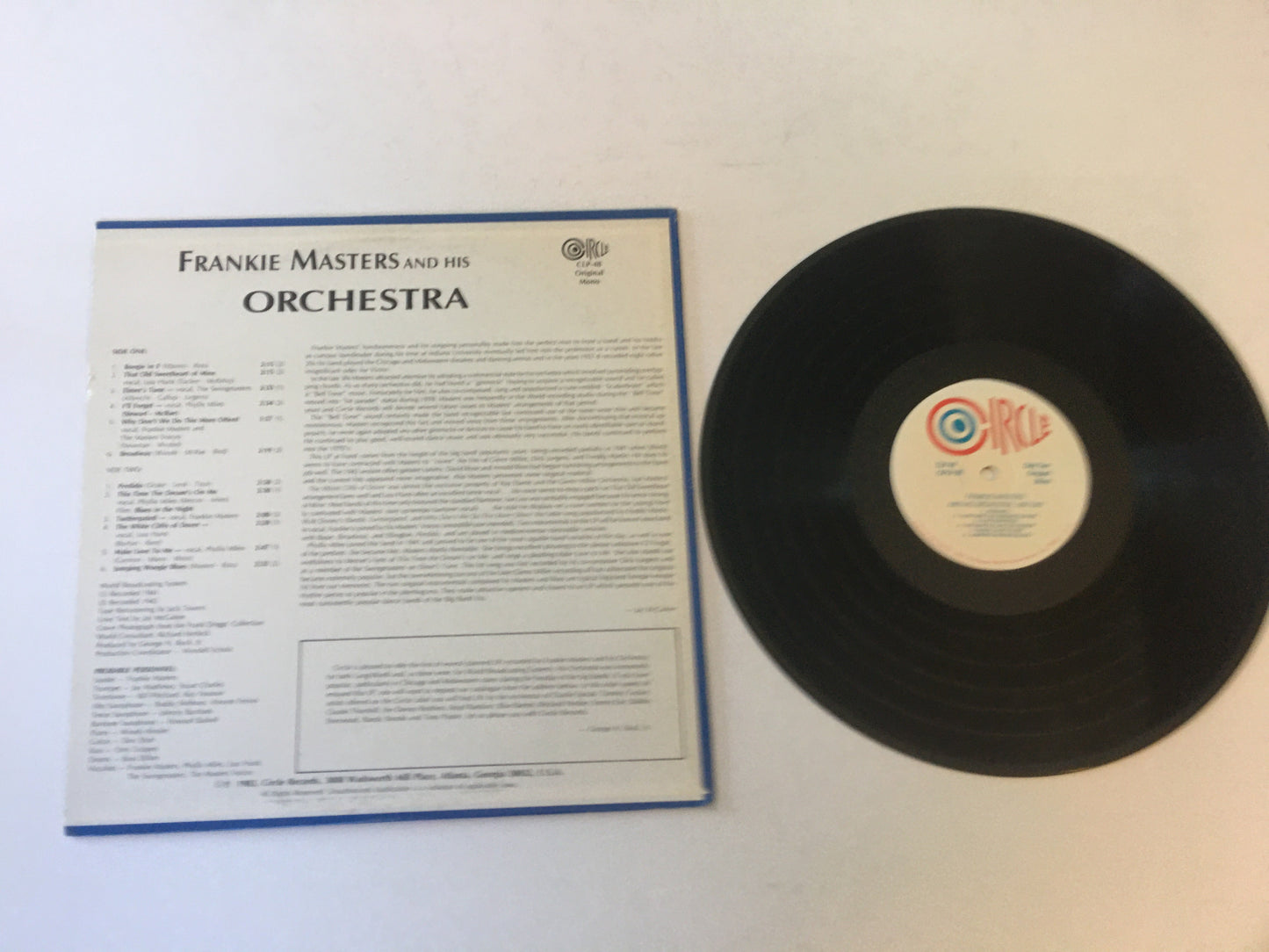 Frankie Masters And His Orchestra ‎ 1941-1942 Used Vinyl LP VG+\VG