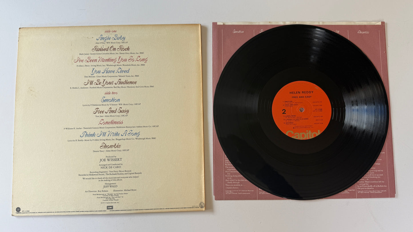Helen Reddy Free And Easy Used Vinyl LP VG+\VG+
