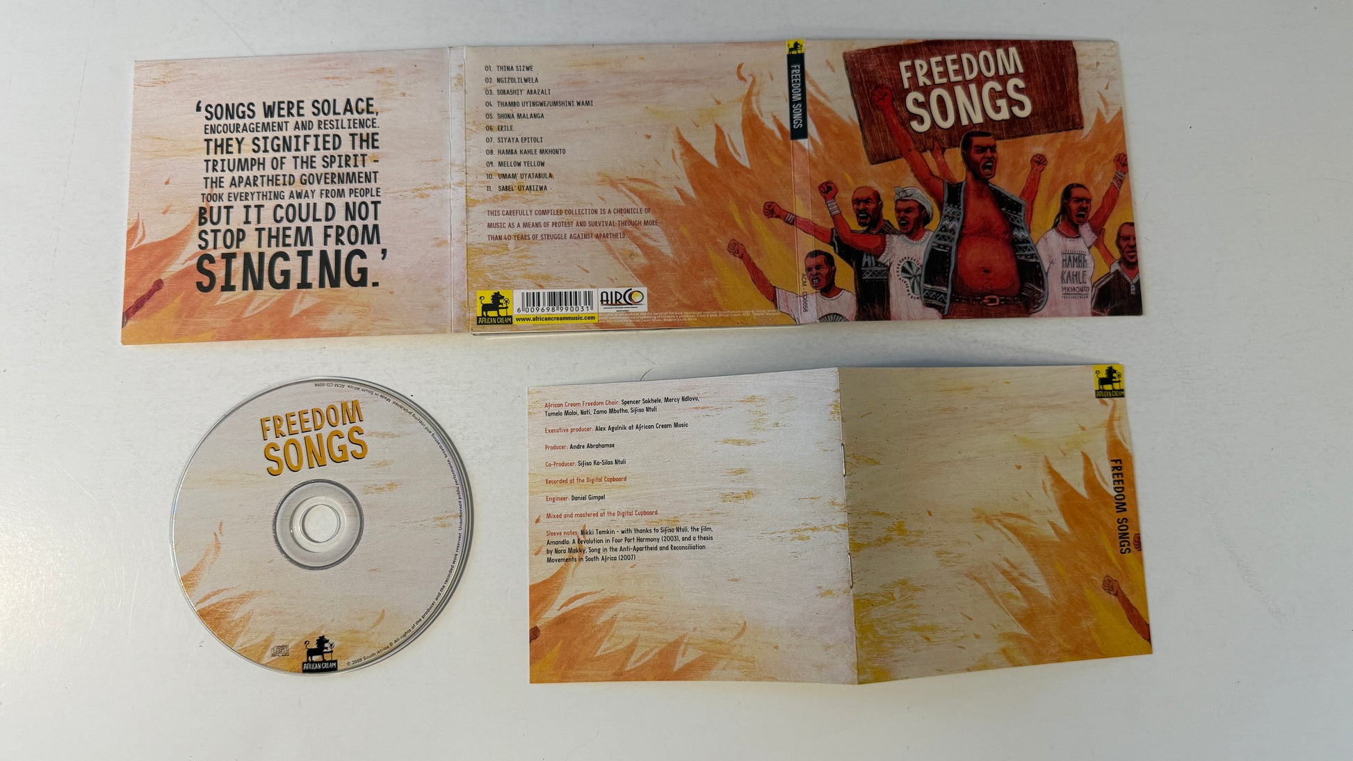 African Cream Freedom Choir Freedom Songs Used CD VG+\VG+