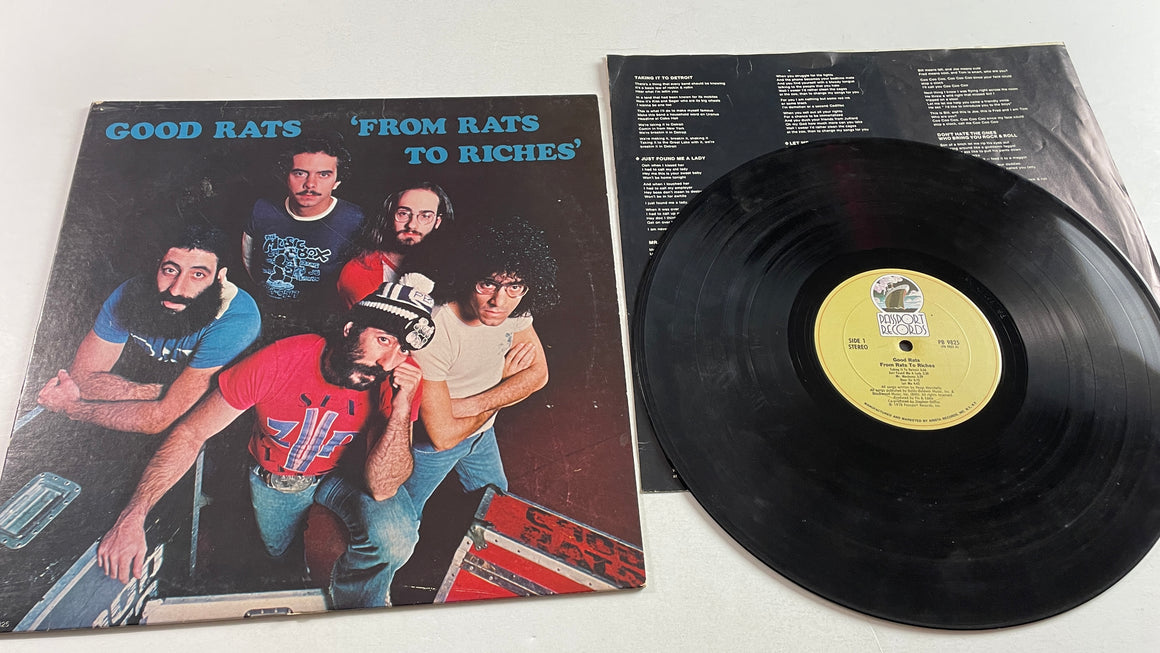 Good Rats From Rats To Riches Used Vinyl LP VG\G+