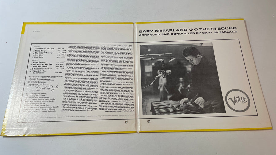 Gary McFarland The In Sound Used Vinyl LP VG+\VG
