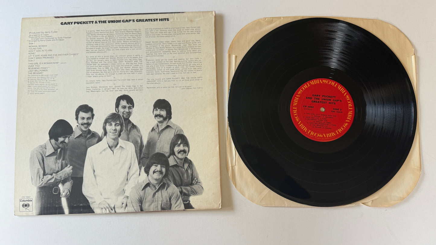 Gary Puckett & The Union Gap Gary Puckett & The Union Gap's Greatest Hits Used Vinyl LP VG+\VG+