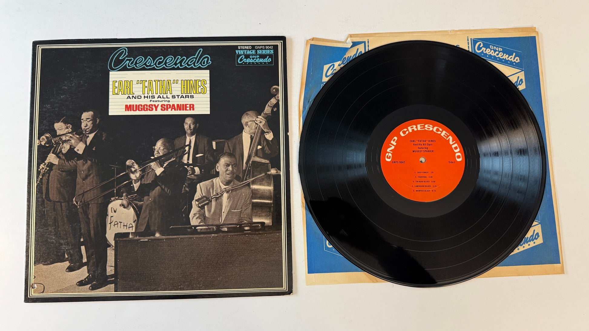 Earl Hines And His All-Stars Gene Norman Presents Earl "Fatha" Hines And His All Stars Featuring Muggsy Spanier Used Vinyl LP VG+\VG