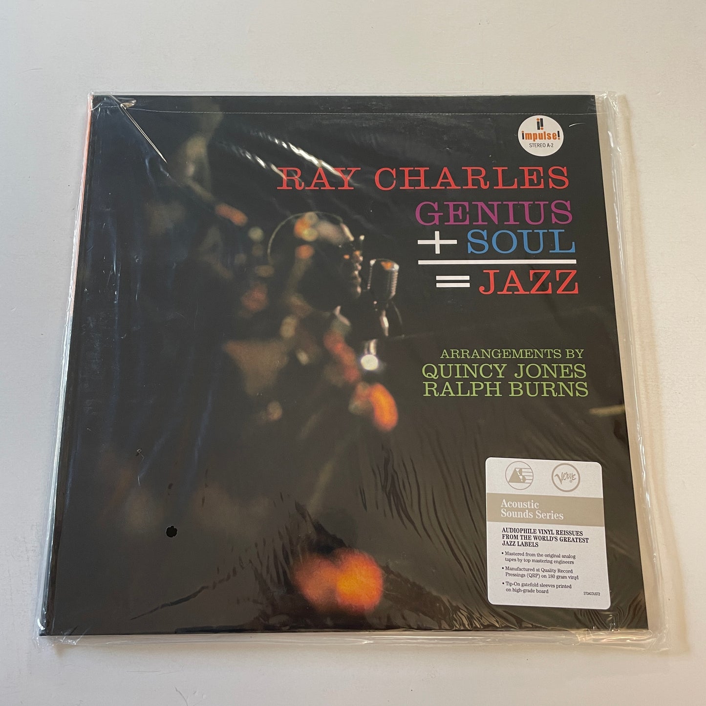 Ray Charles Genius + Soul = Jazz New 180 Gram Vinyl 2LP M\M