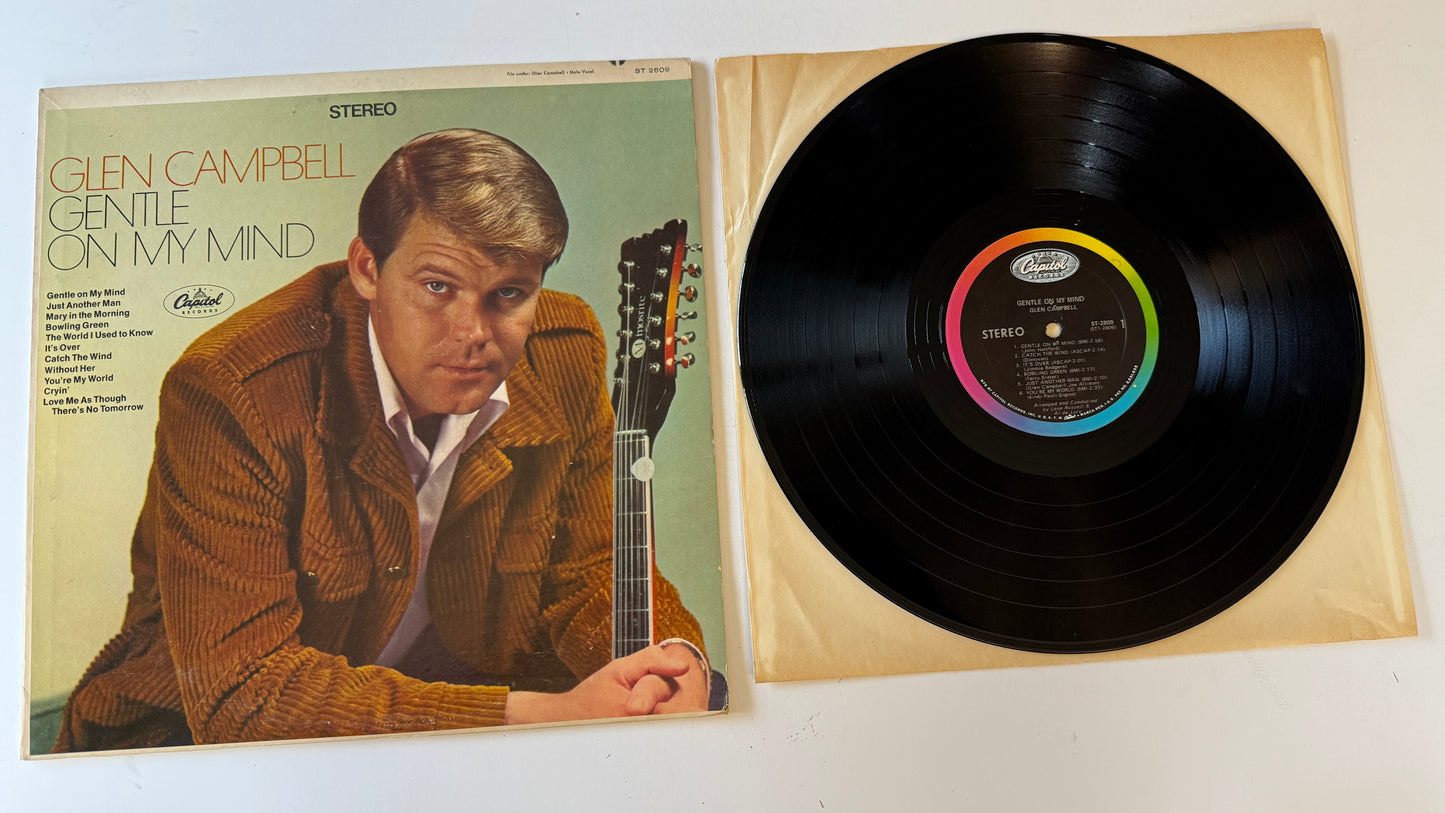 Glen Campbell Gentle On My Mind Used Vinyl LP VG+\VG+
