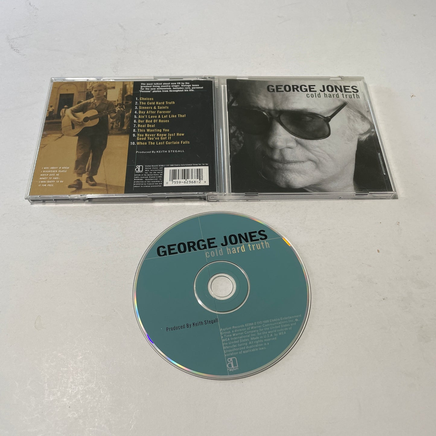 George Jones Cold Hard Truth Used CD VG\VG Silver