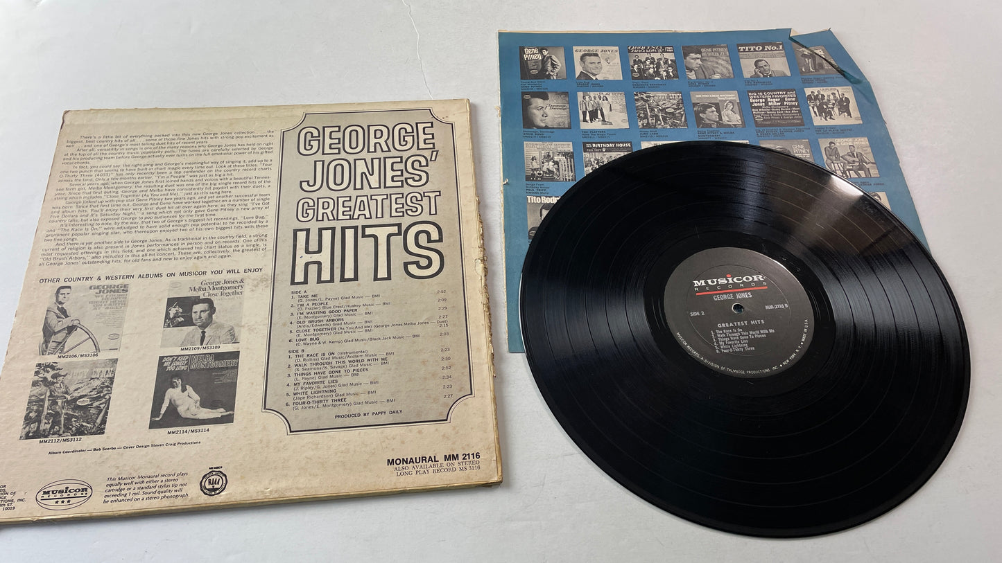 George Jones George Jones Greatest Hits Used Vinyl LP VG+\G+