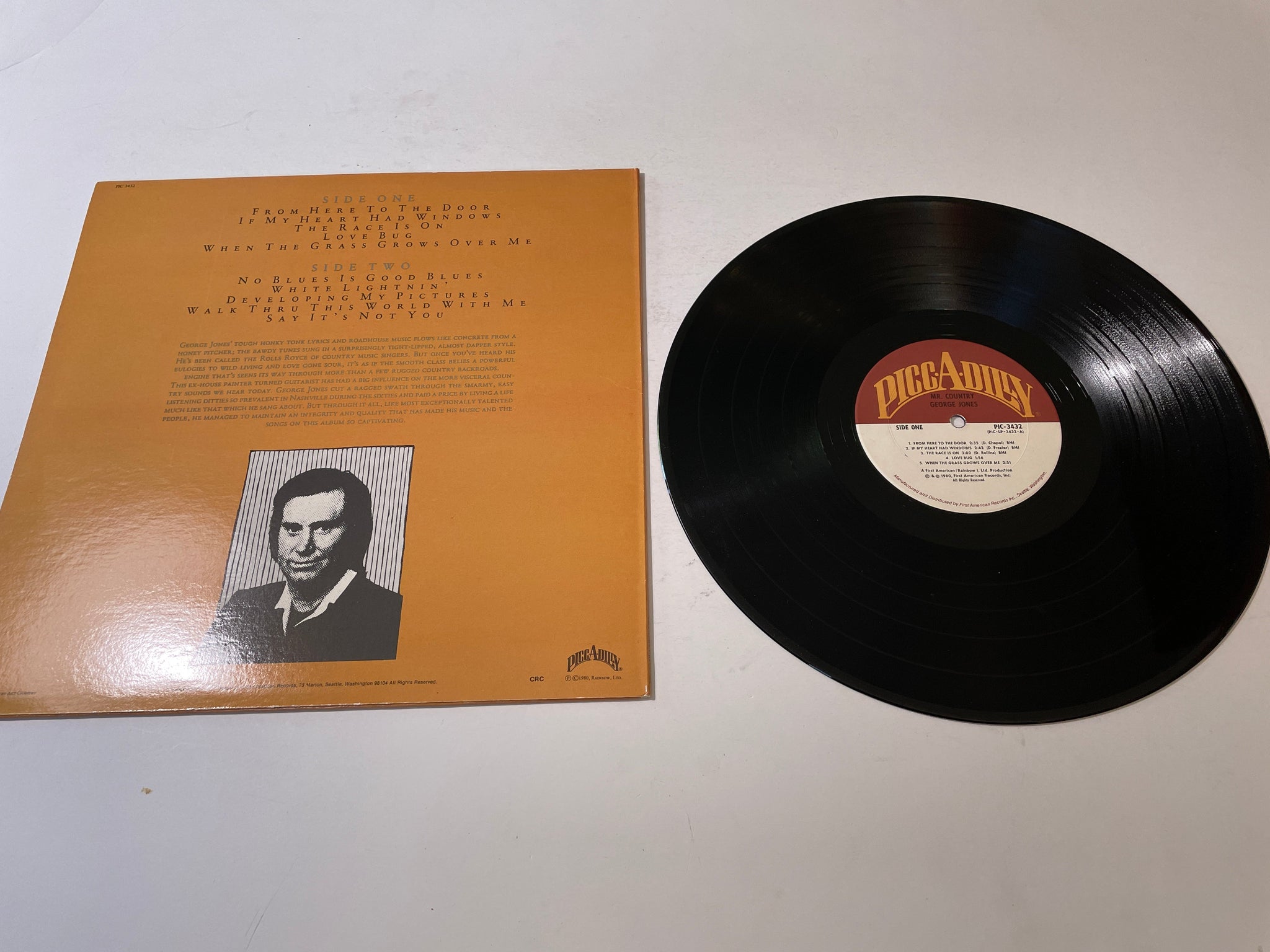 George Jones Mr. Country Used Vinyl LP VG+\VG+ - Slow Turnin Vinyl