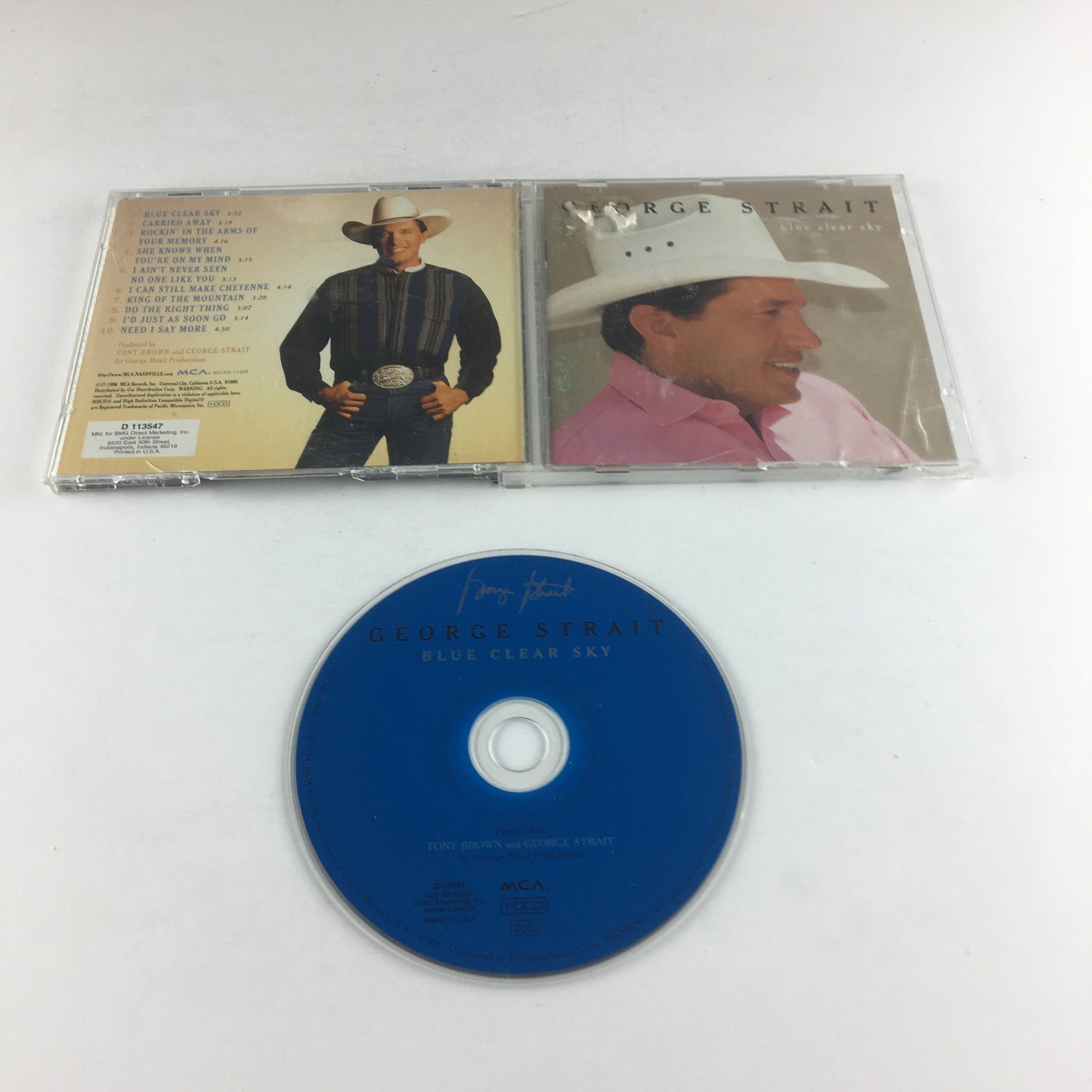 George Strait Blue Clear Sky Used CD VG+\G+