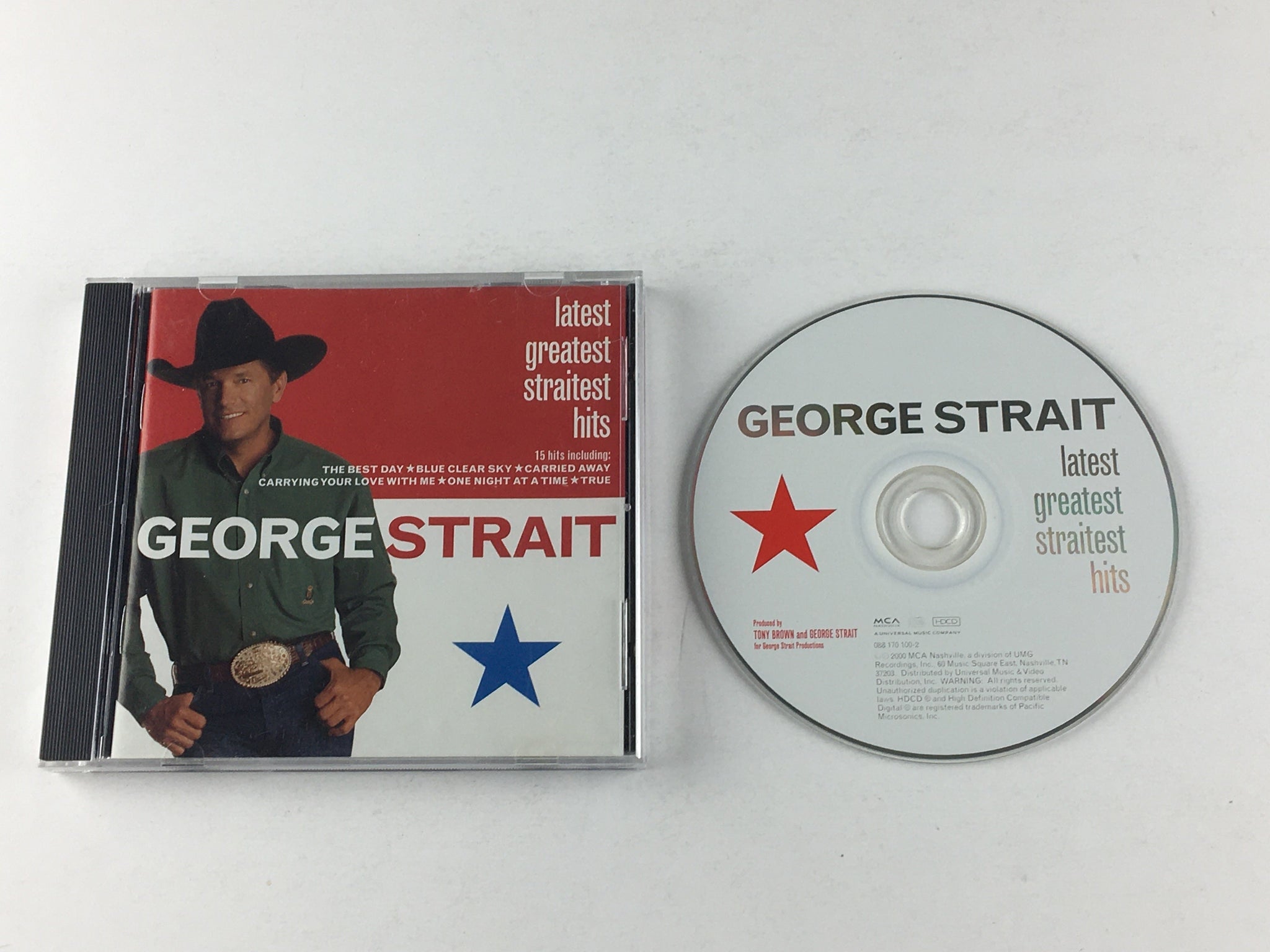 George Strait Latest Greatest Straitest Hits Used CD VG+\VG+ - Slow Turnin Vinyl