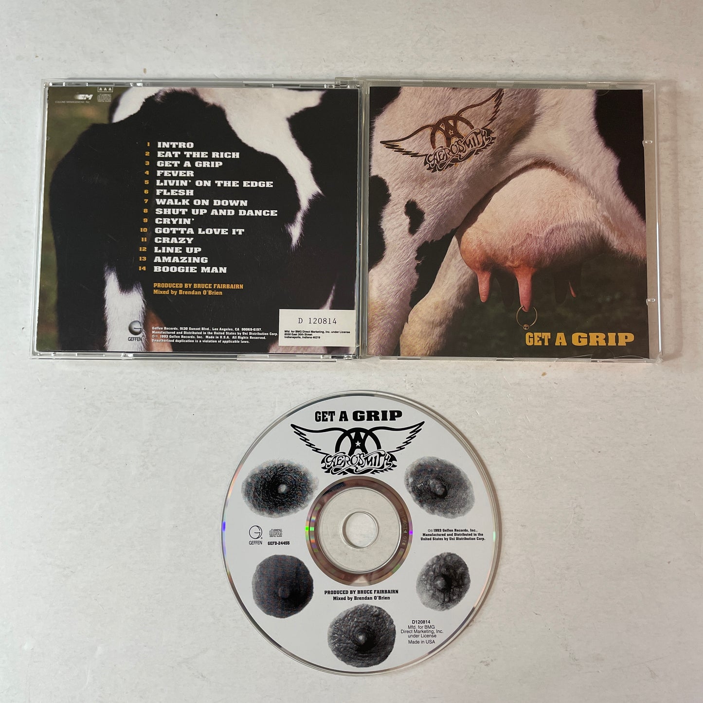 Aerosmith Get A Grip Used CD VG+\VG+