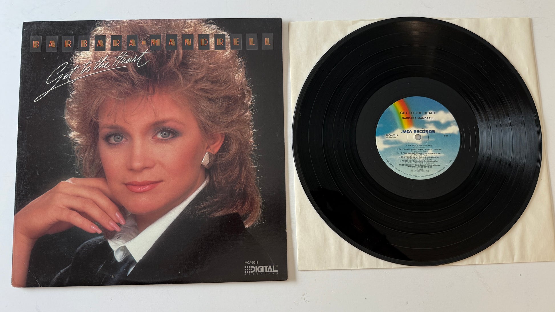 Barbara Mandrell Get To The Heart Used Vinyl LP VG+\VG