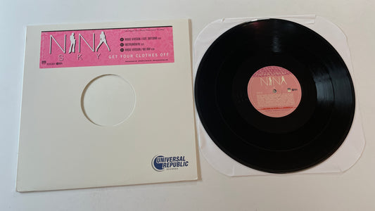 Nina Sky Get Your Clothes Off 12" Used Vinyl Single VG+\VG+