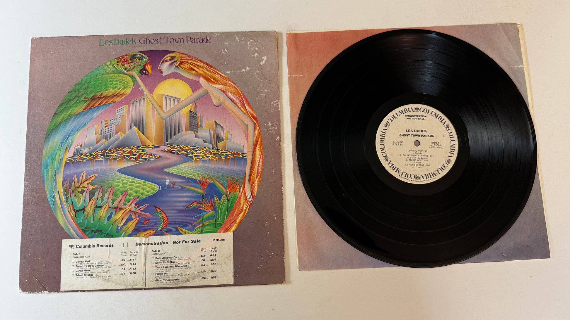 Les Dudek Ghost Town Parade Used Vinyl LP VG+\G+