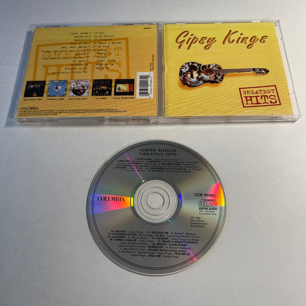 Gipsy Kings Greatest Hits Used CD VG+\VG+