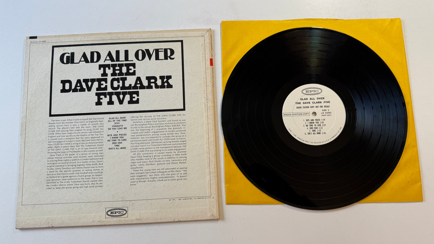 The Dave Clark Five Glad All Over Used Vinyl LP VG+\VG