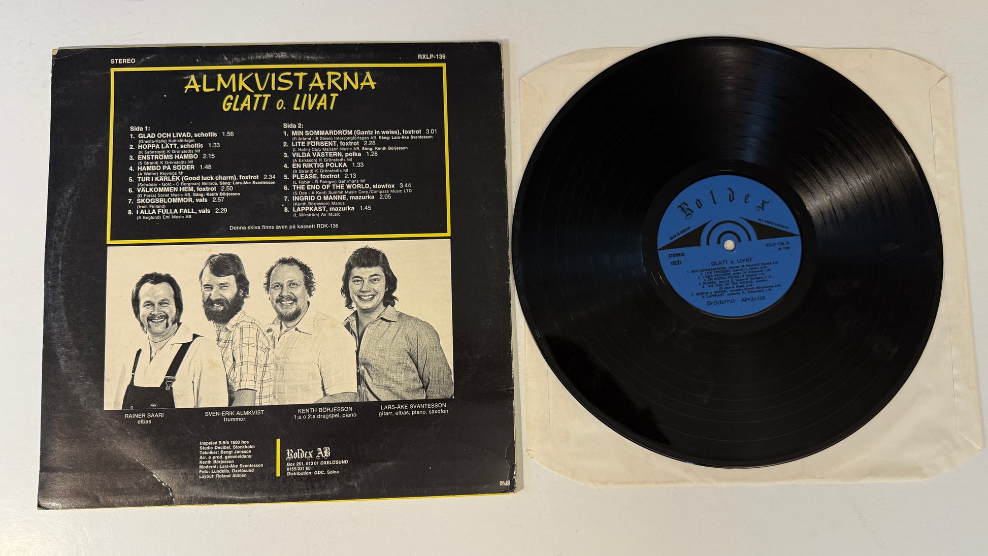 Bröderna Almkvist Glatt O Livat Used Vinyl LP VG+\VG