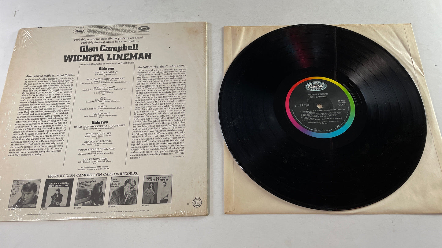 Glen Campbell Wichita Lineman Used Vinyl LP VG+\VG+