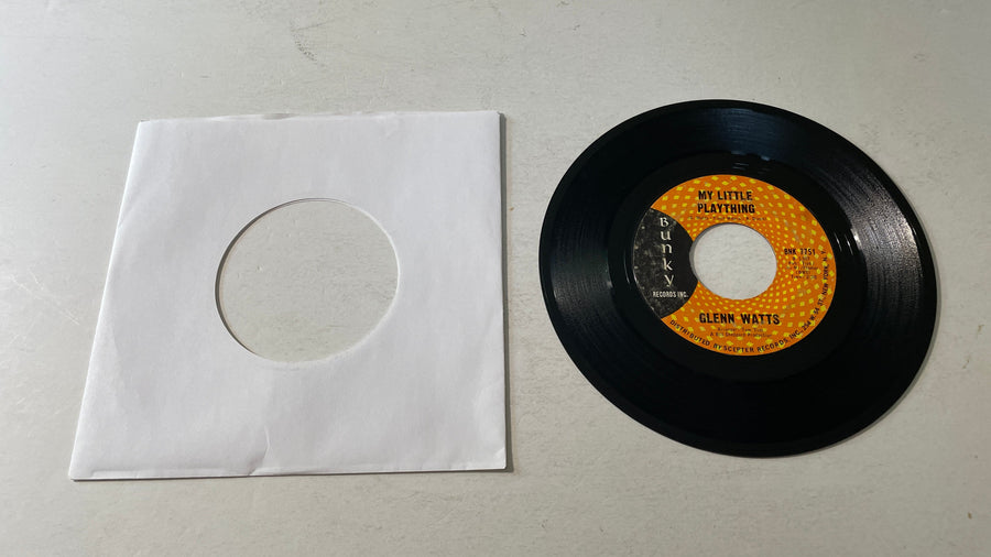 Glenn Watts ‎ Money Gives Dignity / My Little Plaything Used 45 RPM 7" Vinyl VG\VG