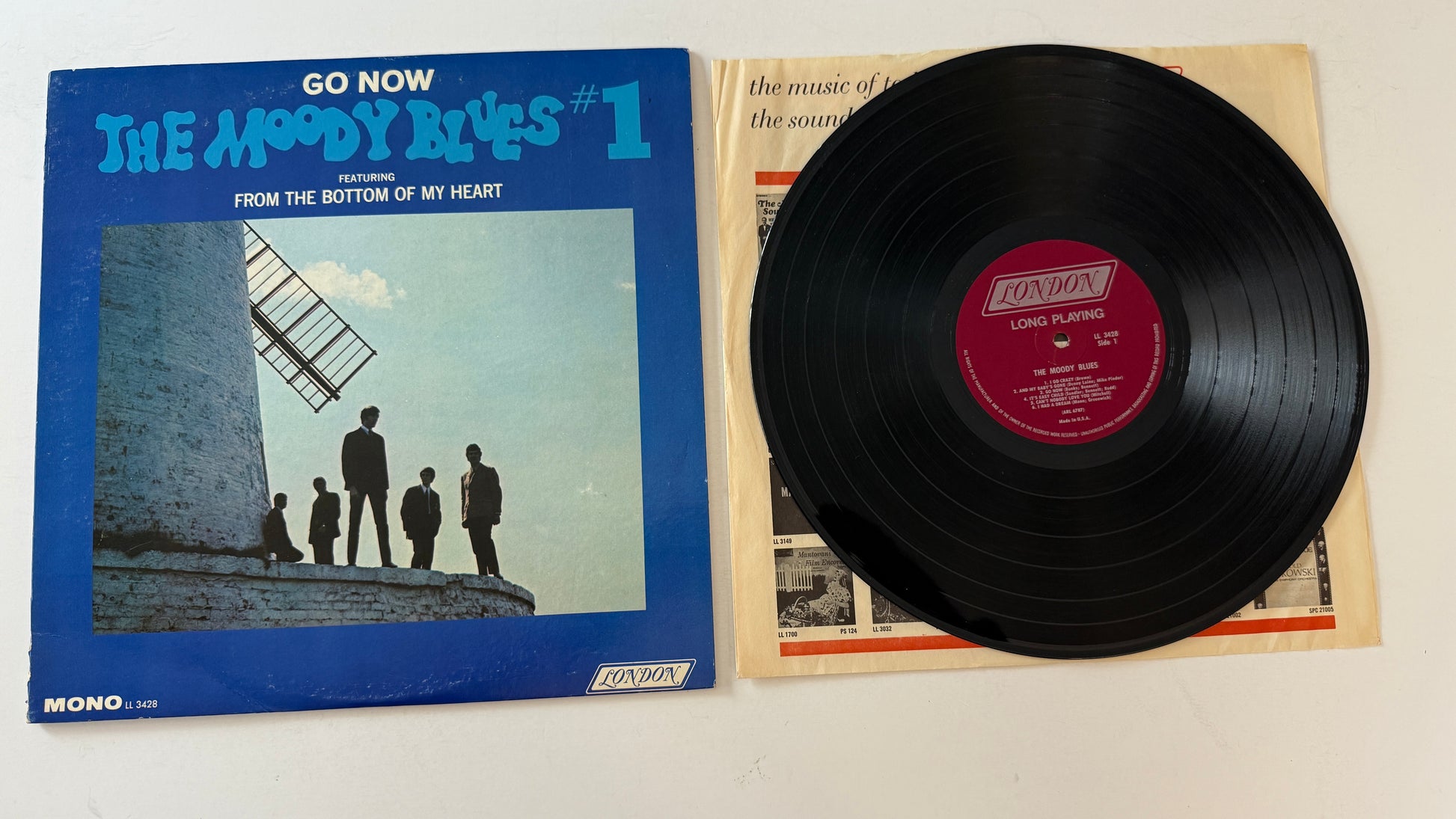 The Moody Blues Go Now - Moody Blues #1 Used Vinyl LP VG+\VG