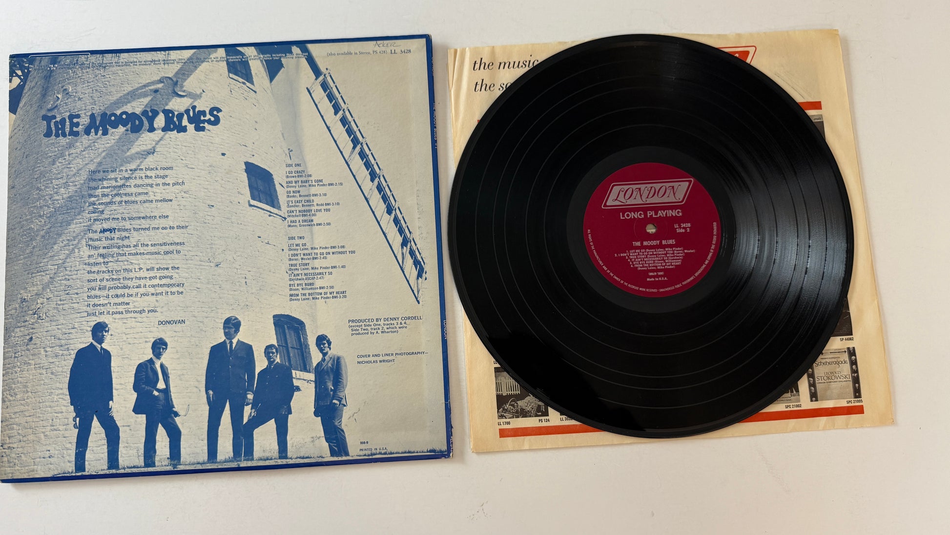 The Moody Blues Go Now - Moody Blues #1 Used Vinyl LP VG+\VG