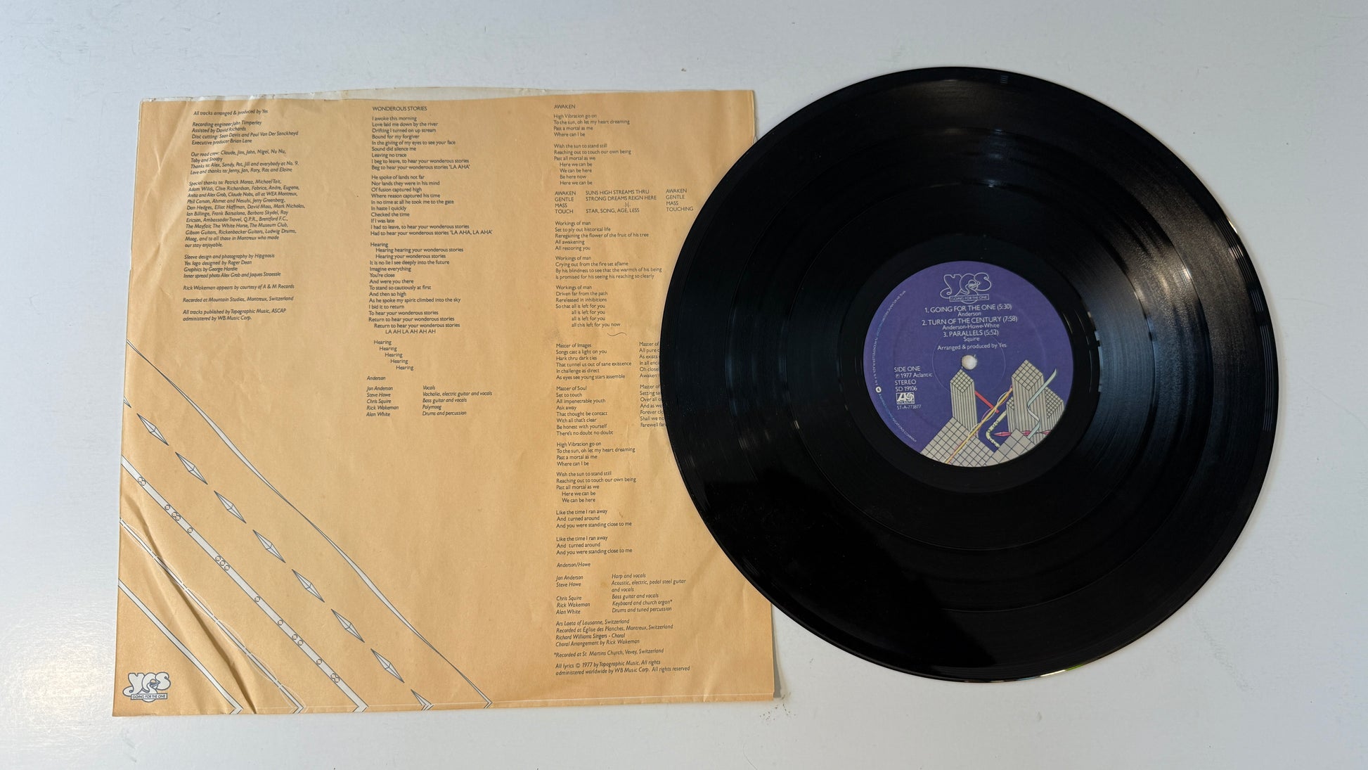 Yes Going For The One Used Vinyl LP VG+\VG+