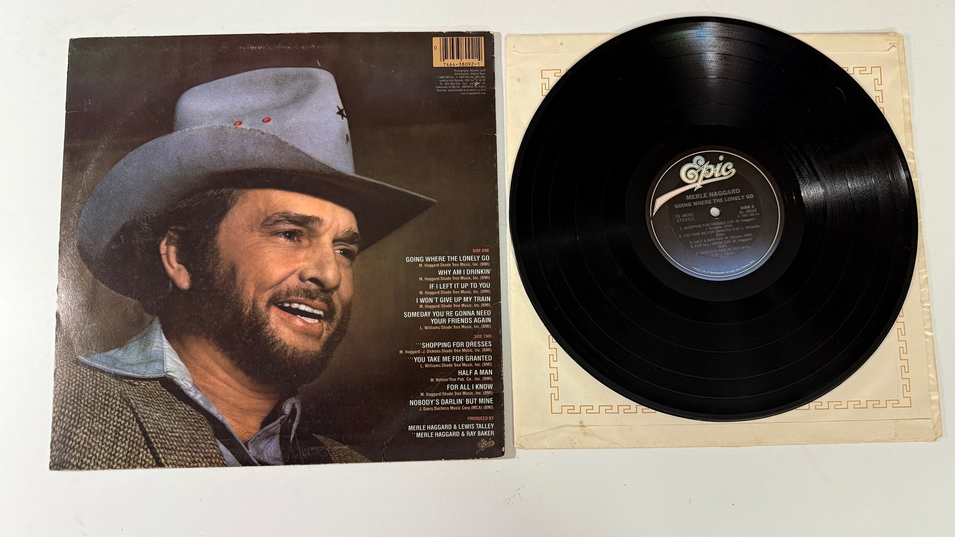 Merle Haggard Going Where The Lonely Go Used Vinyl LP VG+\G+