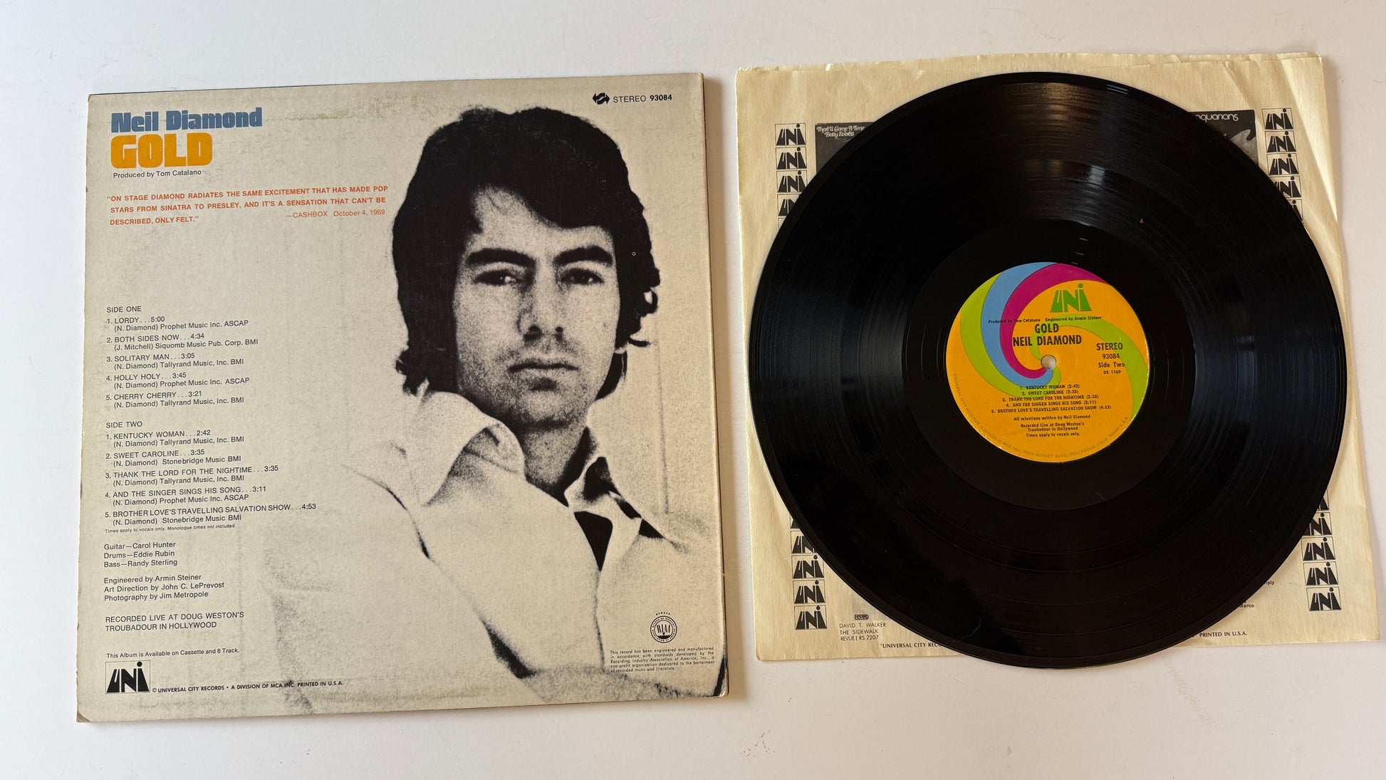 Neil Diamond Gold Used Vinyl LP VG+\VG