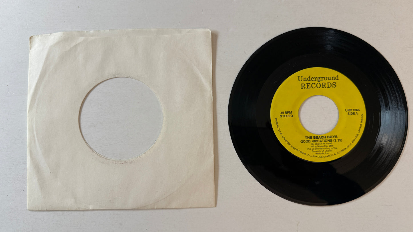 The Beach Boys Good Vibrations / I Can Hear Music Used 45 RPM 7" Vinyl VG+\