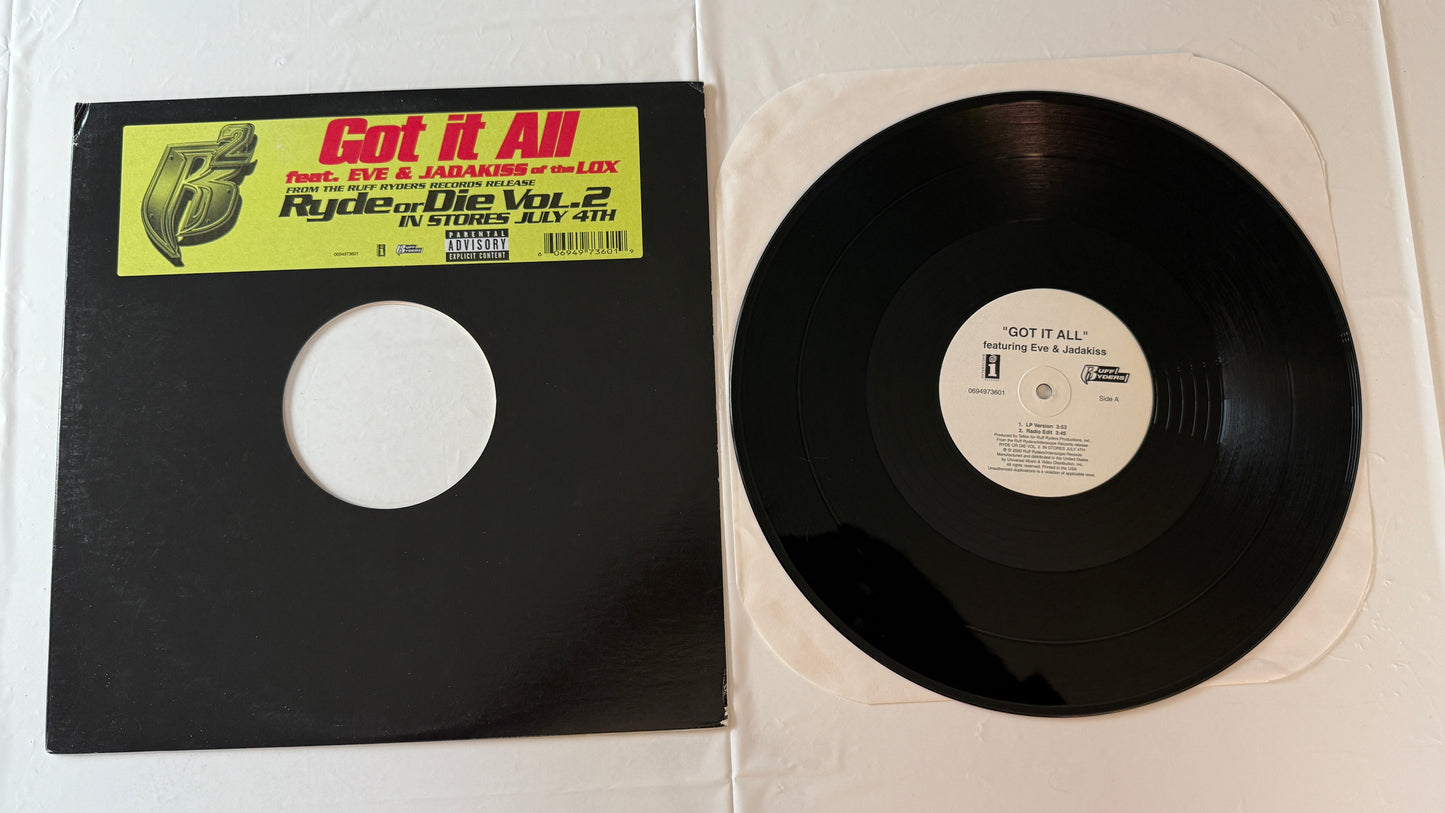 Ruff Ryders Got It All 12" Used Vinyl Single VG+\VG+