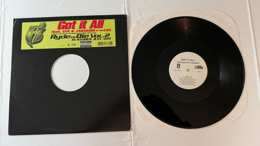 Ruff Ryders Got It All 12" Used Vinyl Single VG+\VG+