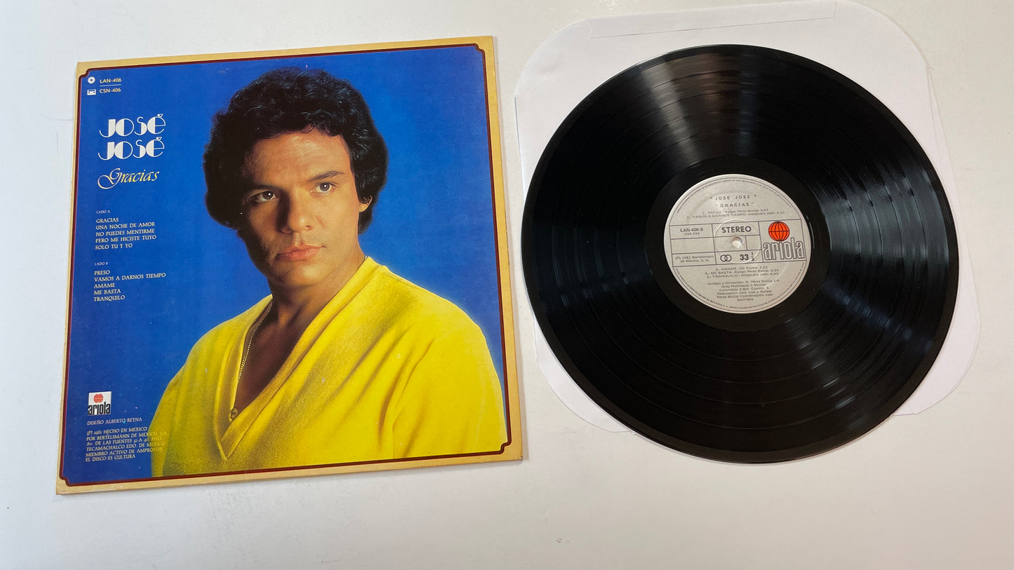 Jose Jose Gracias Used Vinyl LP VG+\VG+