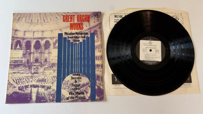 Nicolas Kynaston Great Organ Works Used Vinyl LP VG+\VG