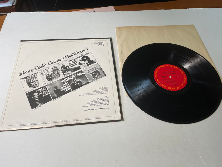 Johnny Cash Greatest Hits Volume 1 Used Vinyl LP VG+\VG