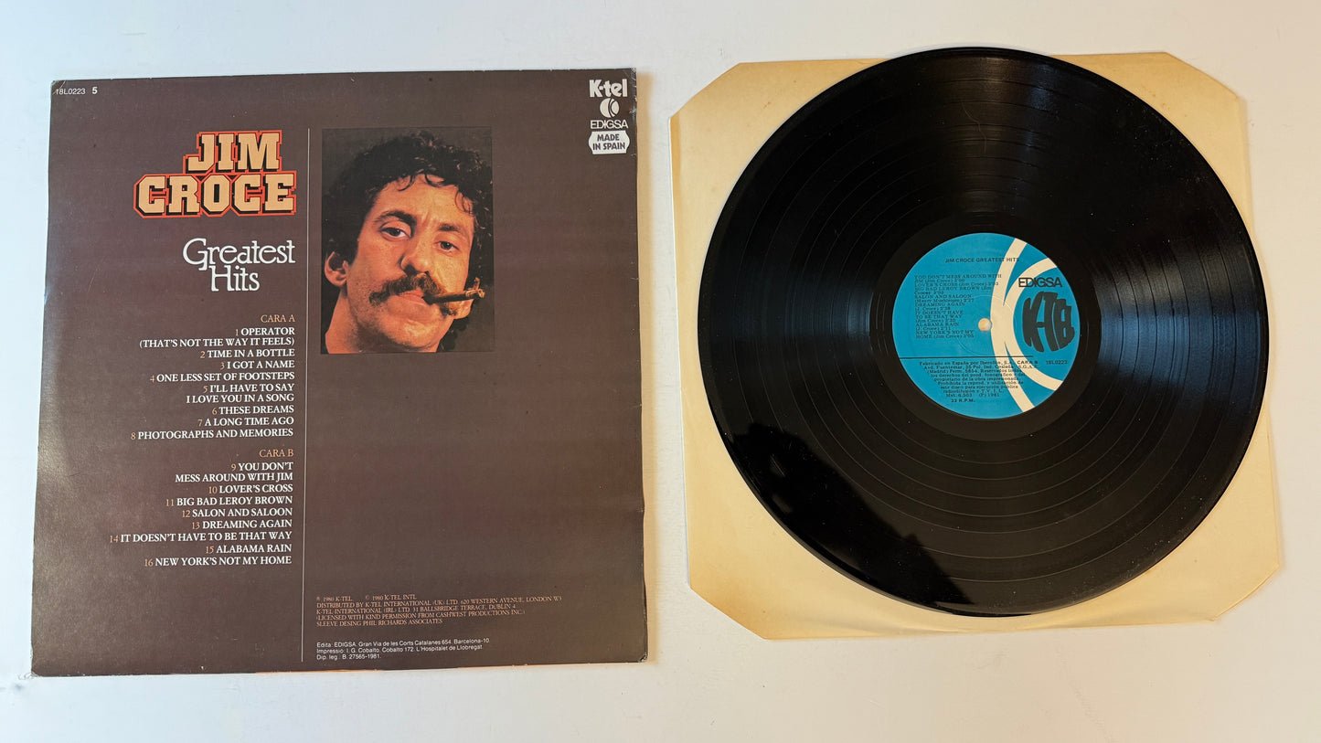 Jim Croce Greatest Hits Used Vinyl LP VG+\VG