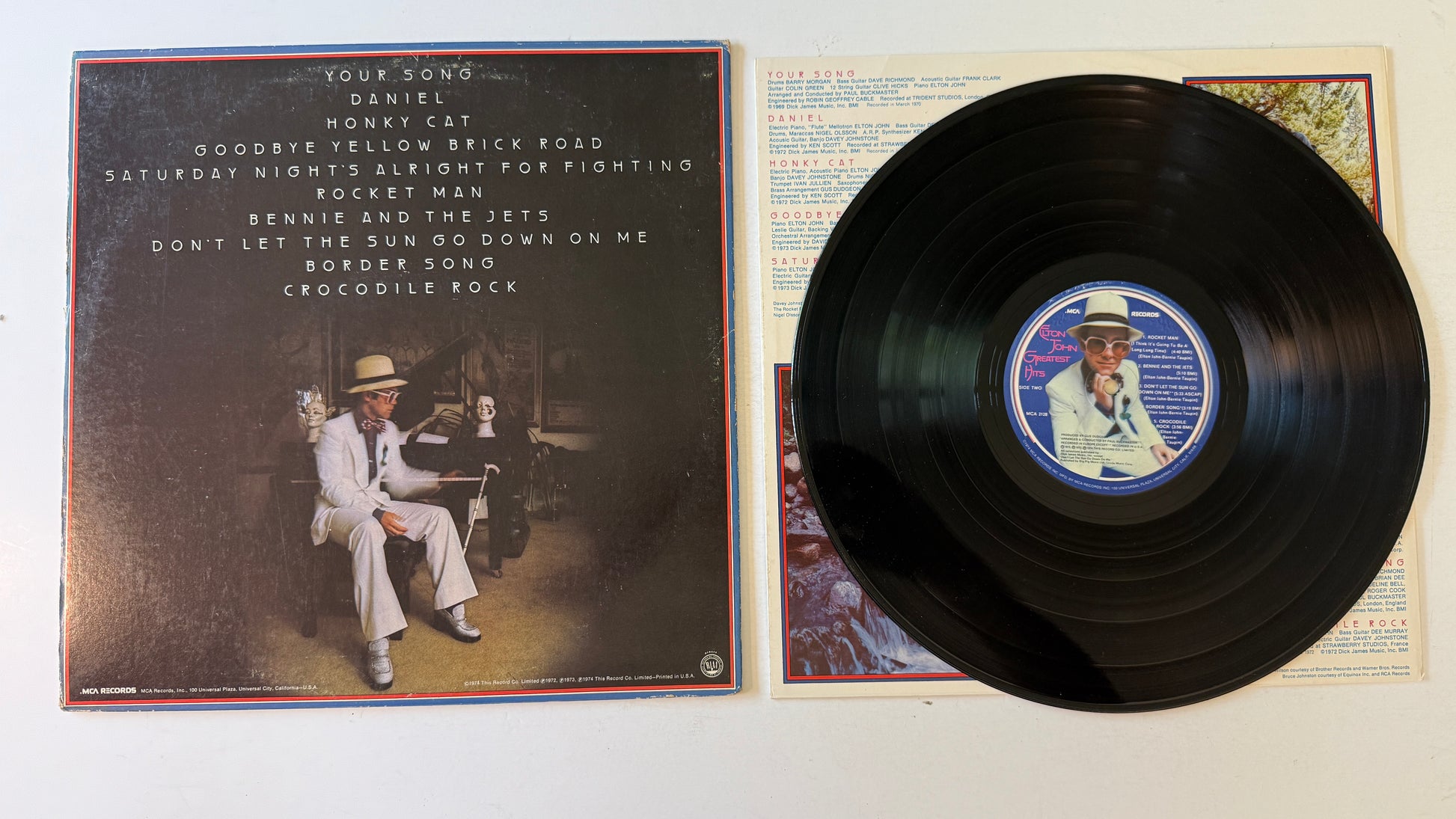 Elton John Greatest Hits Used Vinyl LP VG+\VG