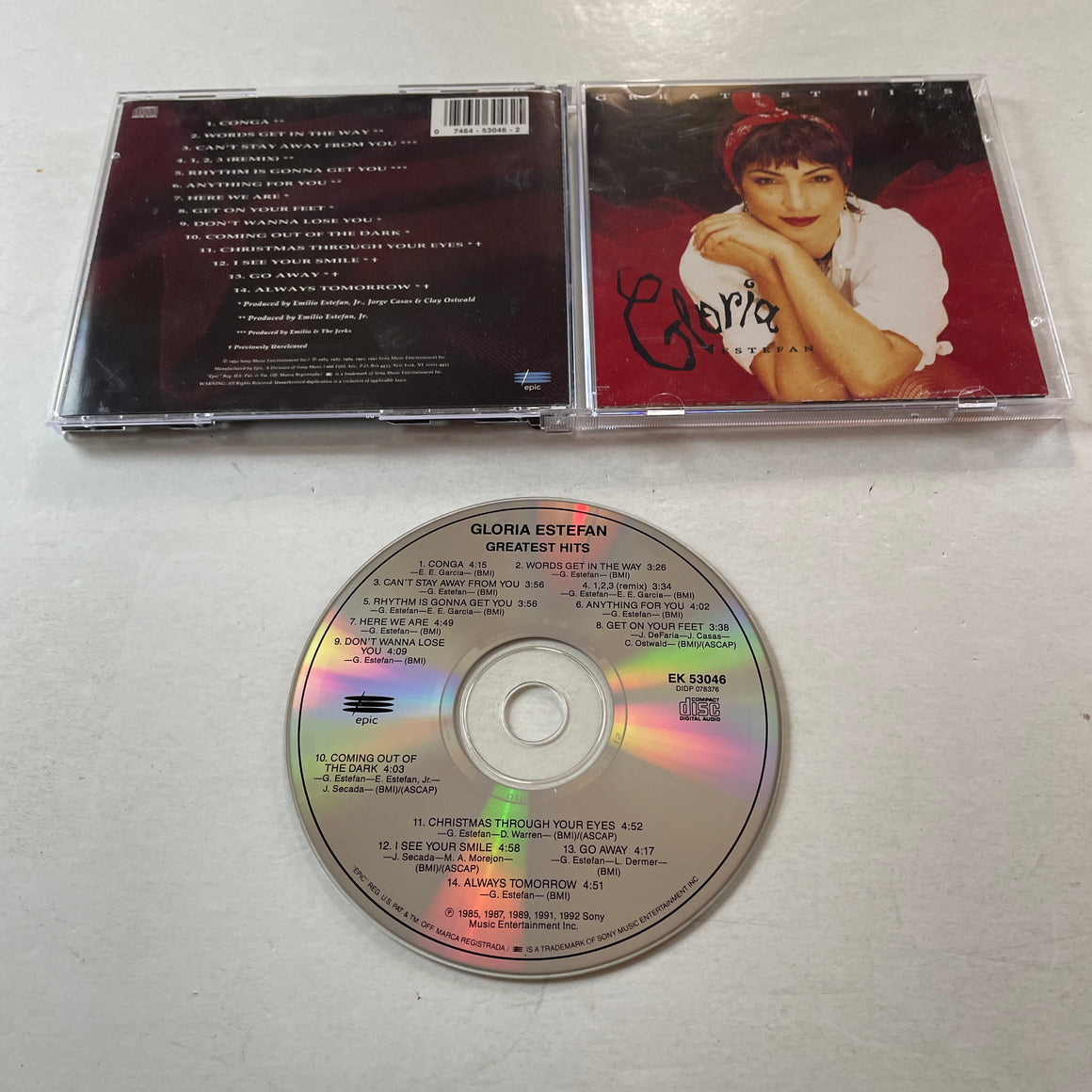 Gloria Estefan Greatest Hits Used CD VG+\VG+