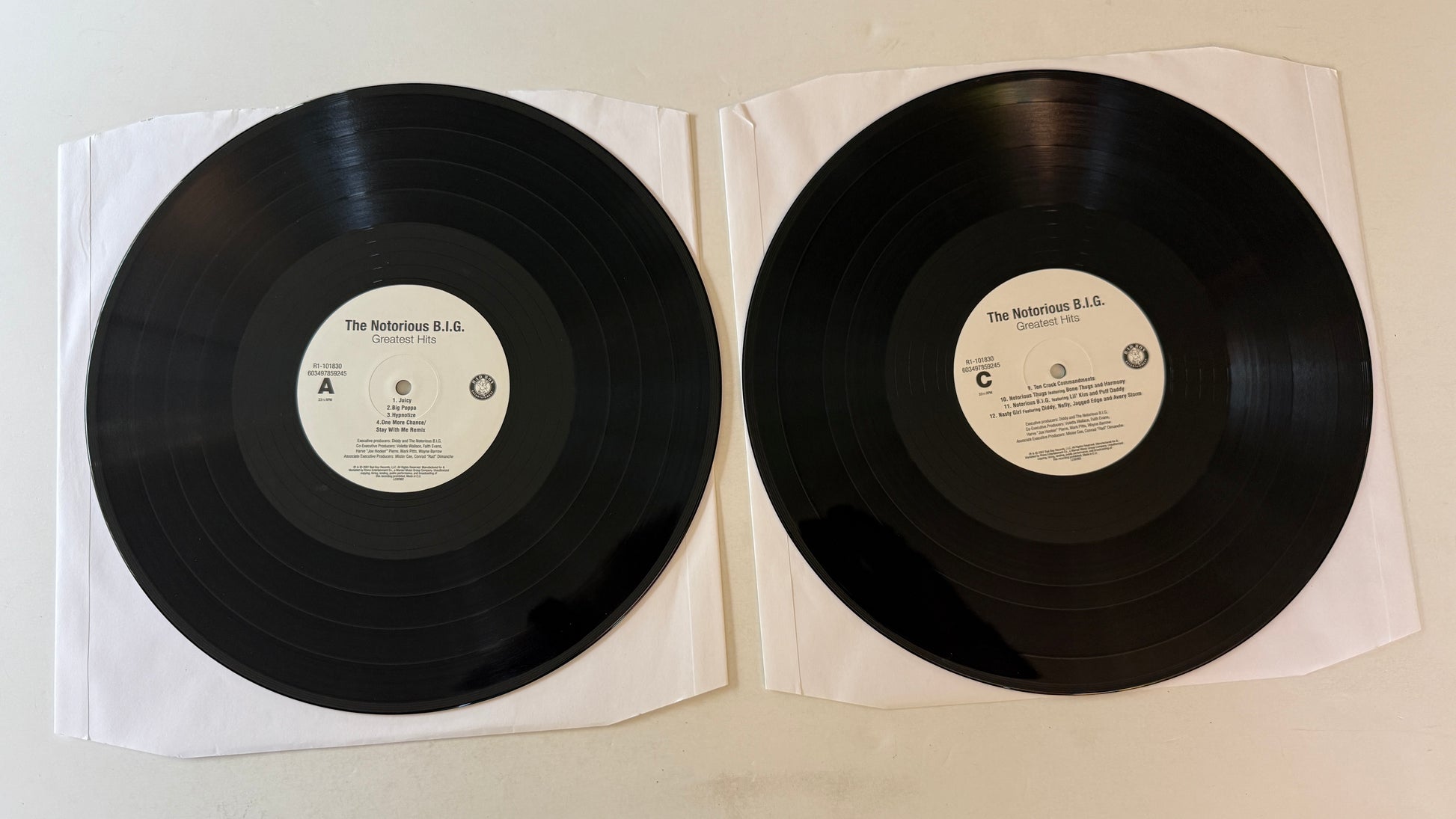 Notorious B.I.G. Greatest Hits Used Vinyl 2LP VG+\VG+