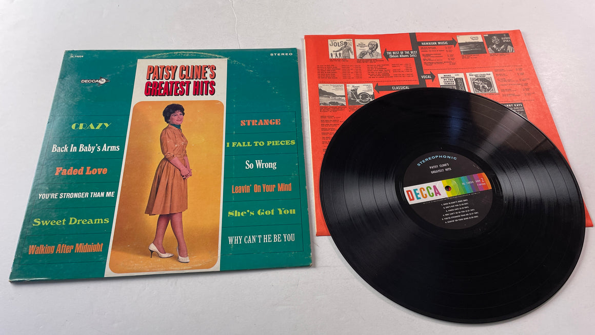 Patsy Cline Greatest Hits Used Vinyl LP VG+\VG+
