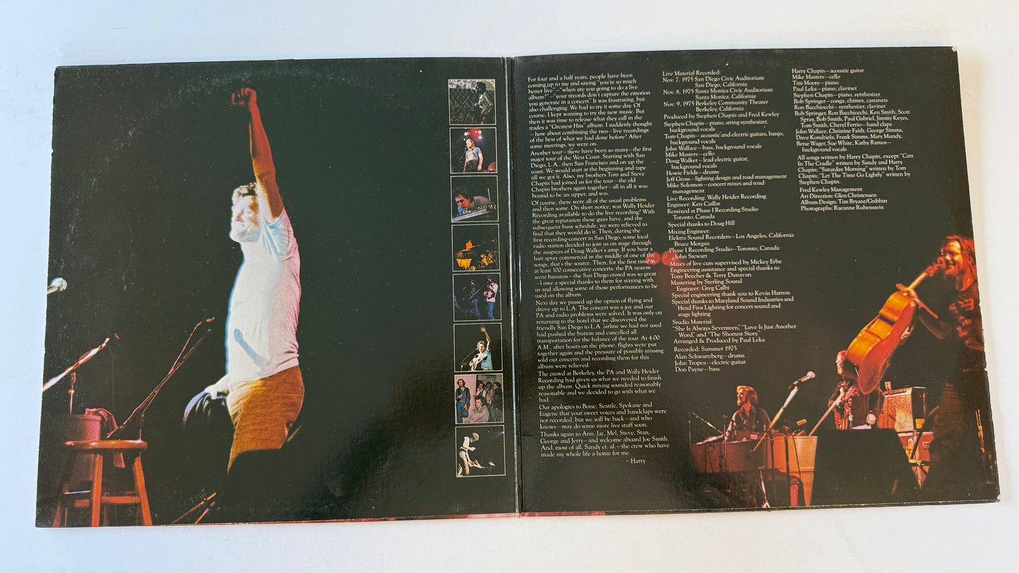 Harry Chapin Greatest Stories - Live Used Vinyl LP VG\VG