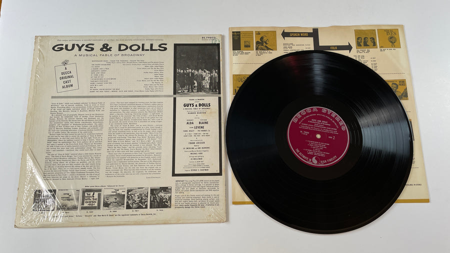 "Guys & Dolls" Original Broadway Cast, Feuer & Mar Guys & Dolls: A Musical Fable Of Broadway Used Vinyl LP VG+\VG+