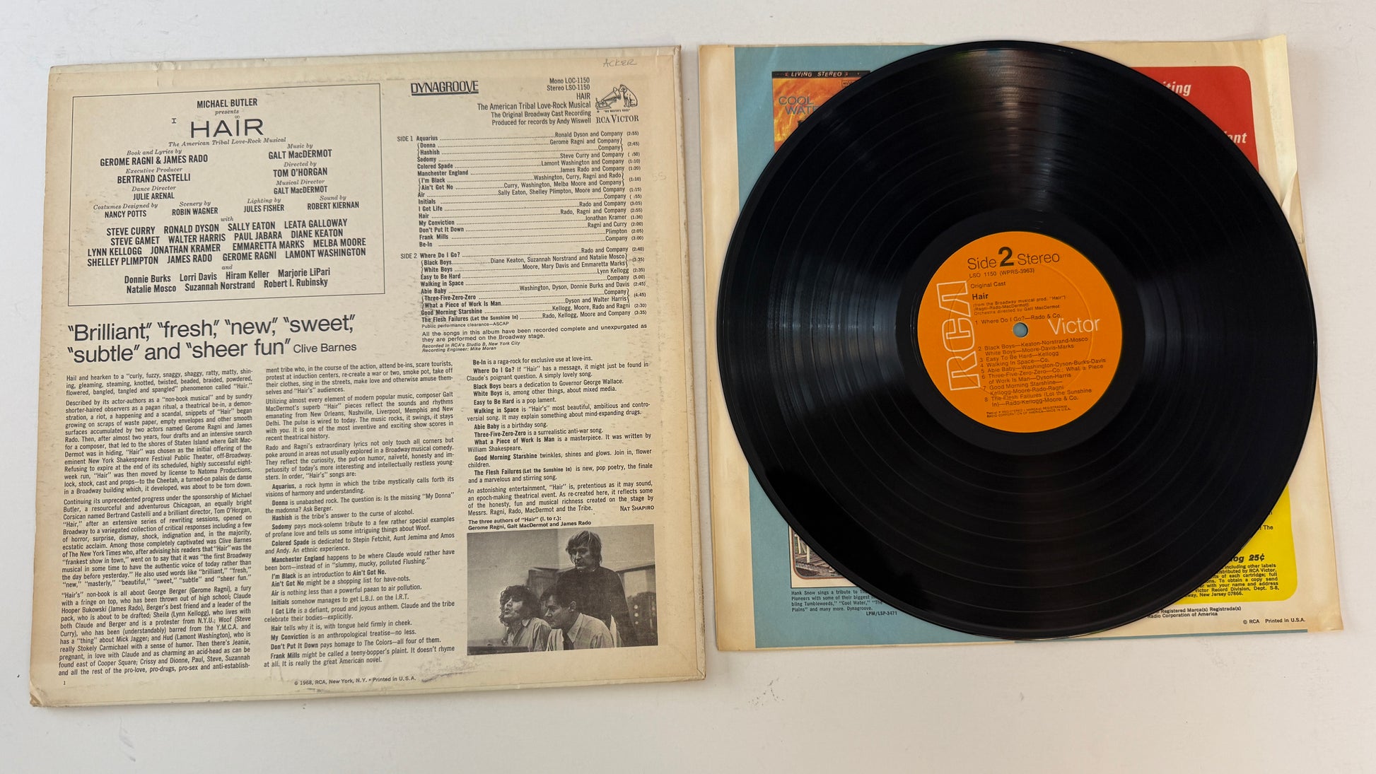 Various Hair - The American Tribal Love-Rock Musical (The Original Broadway Cast Recording) Used Vinyl LP VG+\VG